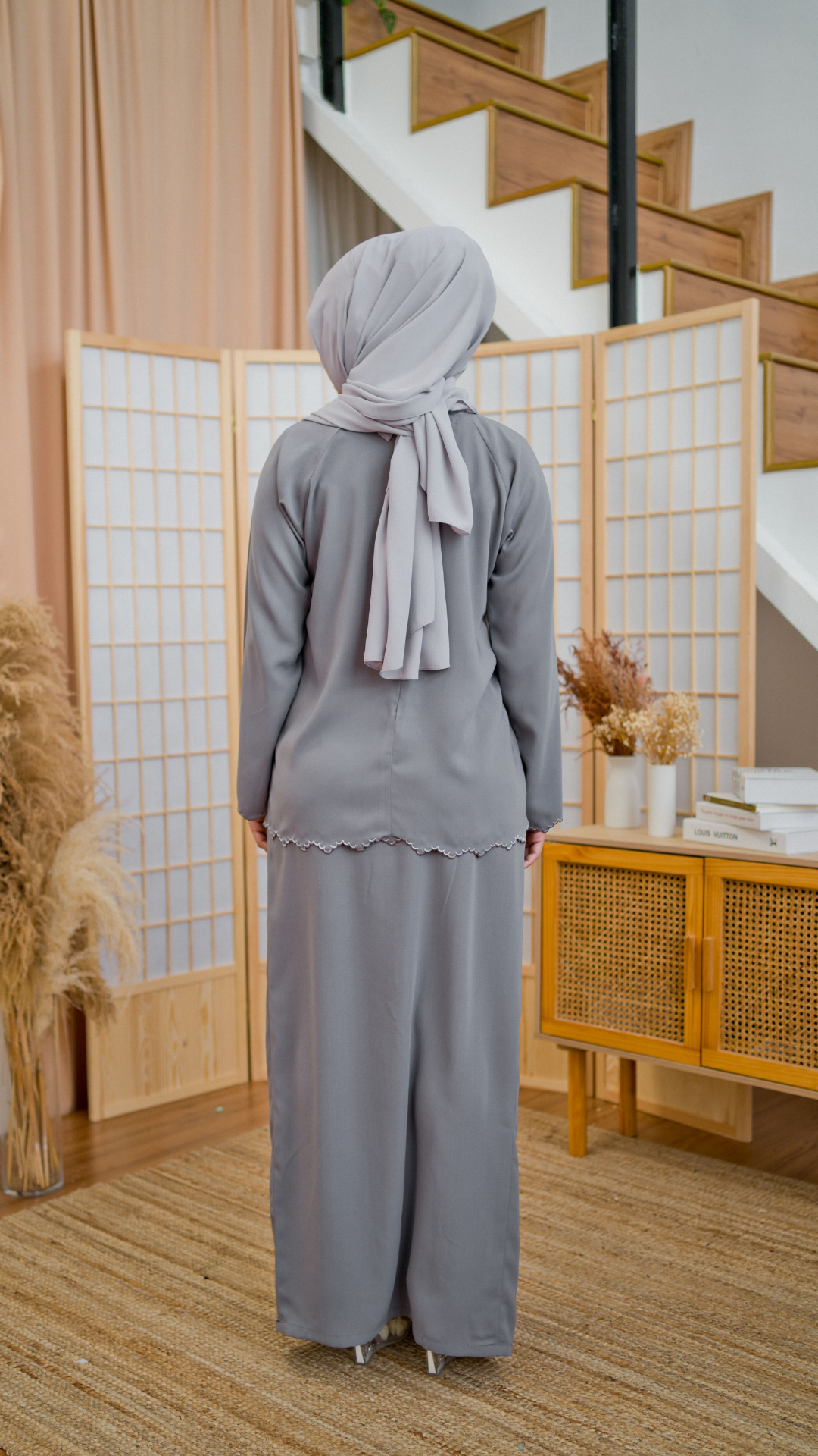 Kurung Zaleeha - Dim Grey