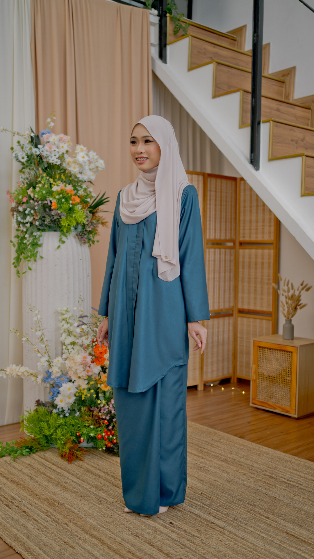 Kebaya Delima - Phthalo Green