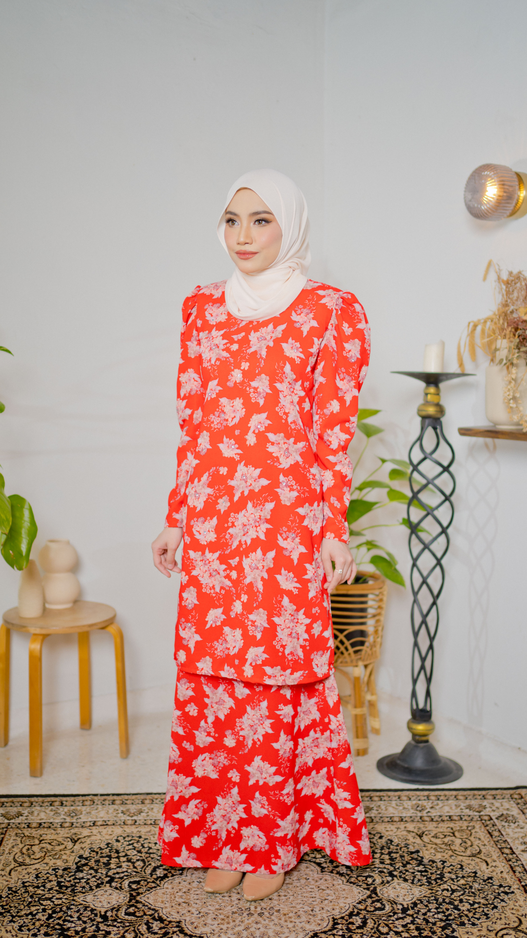 Kurung Maharani - Rose Red
