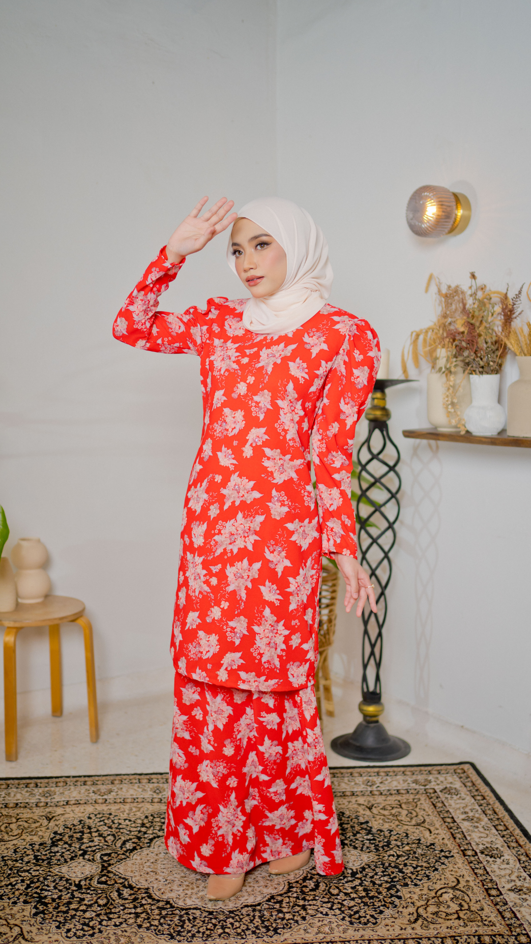 Kurung Maharani - Rose Red