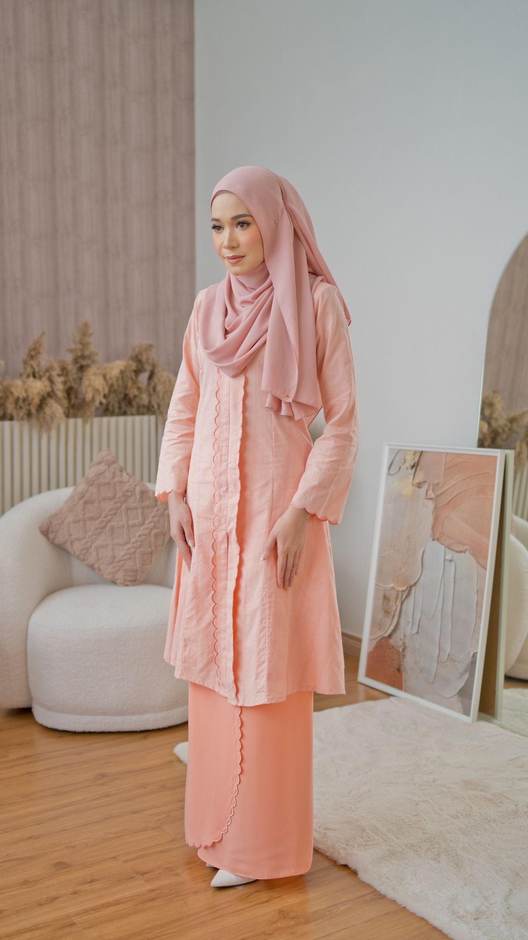 Kurung Anggerik Sari - Sepia Yellow