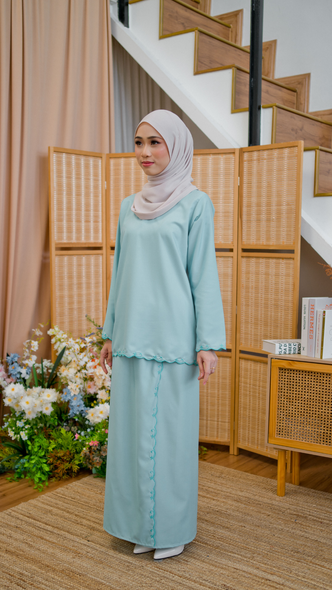 Kurung Azizah - Turquoise